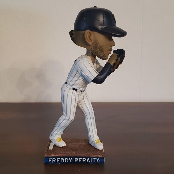 NIB 2022 Milwaukee Brewers Freddy Peralta Bobblehead - Picture 3 of 11